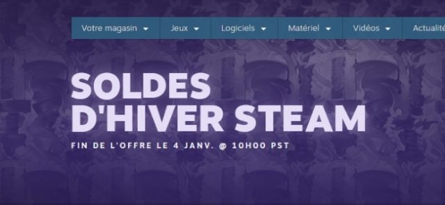 Préparez votre CB, les soldes d'hiver Steam ont démarré !