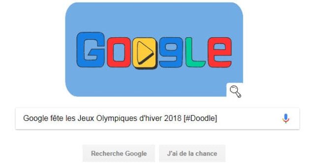 Google fête les Jeux Olympiques d'hiver 2018 [#Doodle]