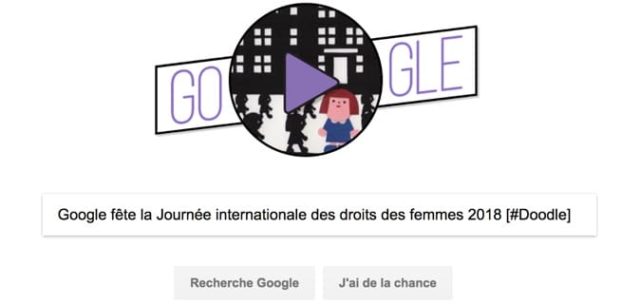 Google fête la Journée internationale des droits des femmes 2018 [#Doodle]