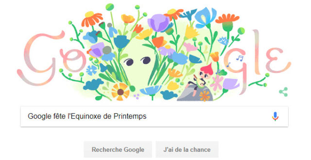 Google fête l’Équinoxe de Printemps [#Doodle]