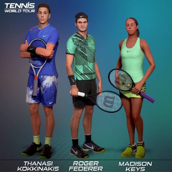 Tennis World Tour : découverte de la liste des 32 joueurs et joueuses