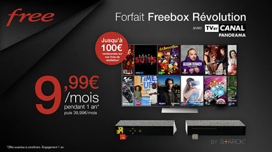 La Freebox Révolution avec TV by CANAL est à 9,99€ pendant 1 an sur vente-privee.com