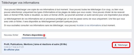 Comment récupérer une copie de vos données Facebook ? [Tuto]