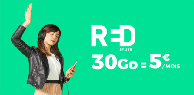 Le forfait RED by SFR 30Go est à 5€/mois sur ShowroomPrive.com