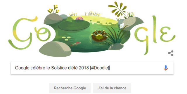 Google célèbre le Solstice d'été 2018 [#Doodle]