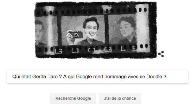 Qui était Gerda Taro ? A qui Google rend hommage avec ce Doodle ?