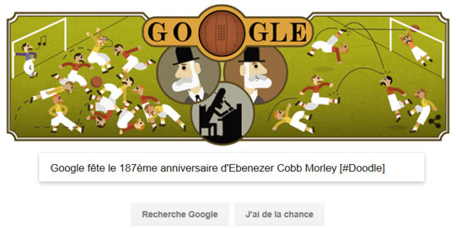 Google fête le 187ème anniversaire d'Ebenezer Cobb Morley [#Doodle]