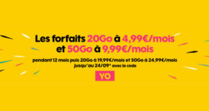 Sosh brade ses forfaits 20 Go à 4.99€/mois ou 50 Go à 9.99€/mois pendant 1 an Sosh brade ses forfaits 20 Go à 4.99€/mois ou 50 Go à 9.99€/mois pendant 1 an
