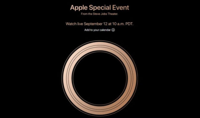 Apple officialise la keynote du 12 septembre 2018 prochain