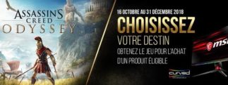 MSI et Ubisoft s'associent pour offrir le jeu Assassin's Creed Odyssey