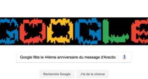 Google fête le 44ème anniversaire du message d'Arecibo [#Doodle]