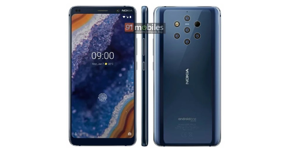 Les rendus presse du Nokia 9 Pureview circulent sur le net