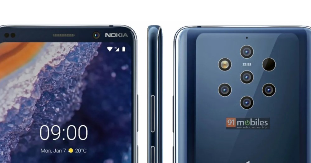 Les rendus presse du Nokia 9 Pureview circulent sur le net