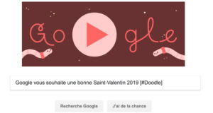 Google vous souhaite une bonne Saint-Valentin 2019 [#Doodle]