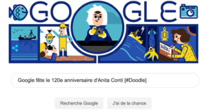Google fête le 120e anniversaire d'Anita Conti [#Doodle]