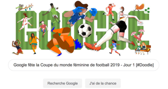 Google fête la Coupe du monde féminine de football 2019 - Jour 1 [#Doodle]