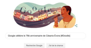 Google célèbre le 78è anniversaire de Césaria Évora [#Doodle]