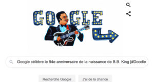 Google célèbre le 94e anniversaire de la naissance de B.B. King [#Doodle]