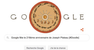Google fête le 218ème anniversaire de Joseph Plateau [#Doodle]