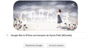 Google fête le 87ème anniversaire de Sylvia Plath [#Doodle]