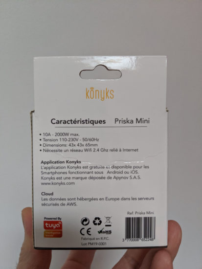 Konyks Priska Mini : une prise connectée compacte et efficace [Test]