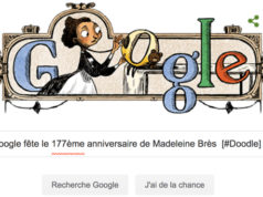 Google fête le 177ème anniversaire de Madeleine Brès [#Doodle]