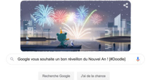 Google vous souhaite un bon réveillon du Nouvel An 2019 ! [#Doodle]