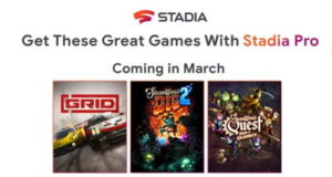 Google : les jeux Stadia Pro du mois de Mars