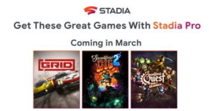 Google : les jeux Stadia Pro du mois de Mars