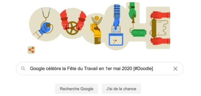 Google célèbre la Fête du Travail en 1er mai 2020 [#Doodle]