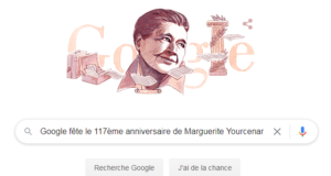Google célèbre Marguerite Yourcenar qui aurait eu 117ans aujourd'hui [#Doodle]