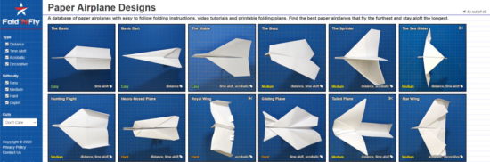 Fold'N Fly : une référence pour faire de bons avions en papier