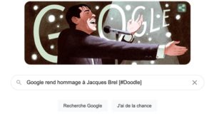 Google rend hommage à Jacques Brel