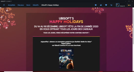 Ubisoft Happy Holidays : un cadeau par jour jusqu'au 18 décembre
