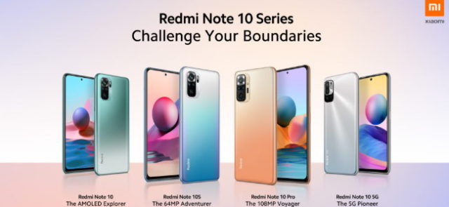 Xiaomi Redmi a présenté sa série Redmi Note 10