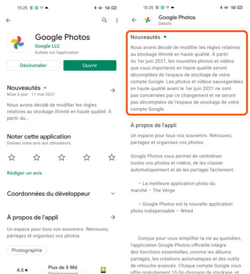 Google Photos : fin du stockage illimité à partir du 1er juin 2021