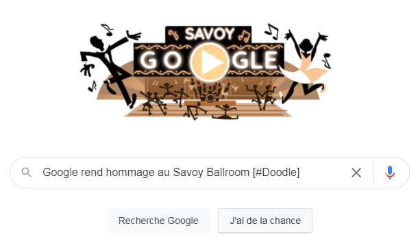 Google rend hommage au Savoy Ballroom ! [#Doodle]