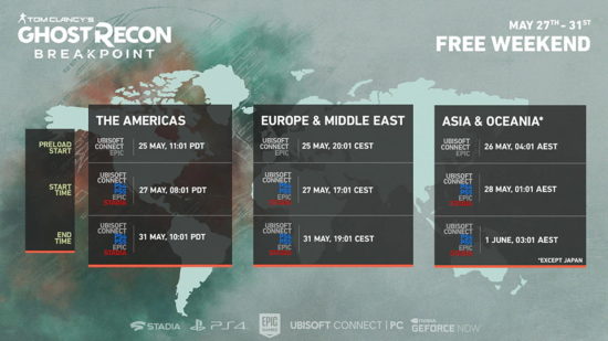 Week-end gratuit : Ghost Recon Breakpoint jouable gratuitement jusqu'au 31 mai