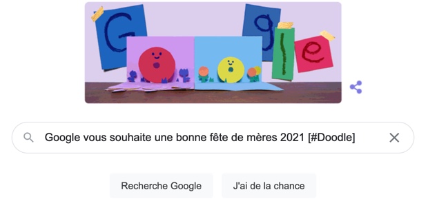 Google vous souhaite une bonne fête des mères 2021 [#Doodle]