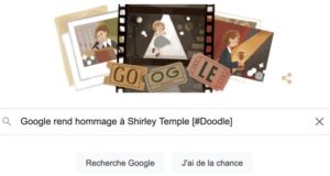 Google rend hommage à Shirley Temple [#Doodle]