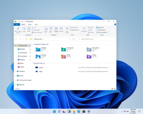 L'interface de Windows 11 a fuité sur le web