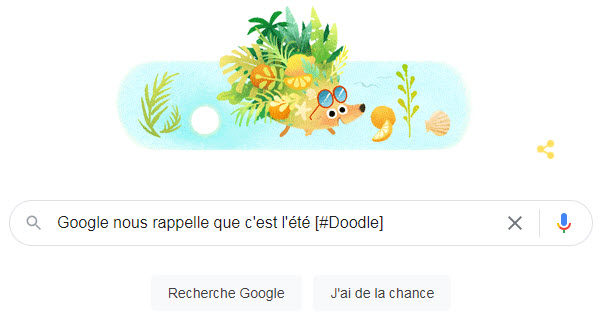 Google nous rappelle que c'est l'été [#Doodle]