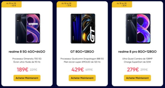 Realme Fan Festival 2021 : encore 3 jours de promotions