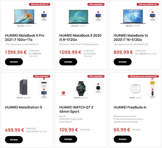 Huawei Days : de nombreuses remises entre le 24 septembre et le 5 octobre