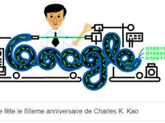 Google fête le 88eme anniversaire de Charles K. Kao [#Doodle]