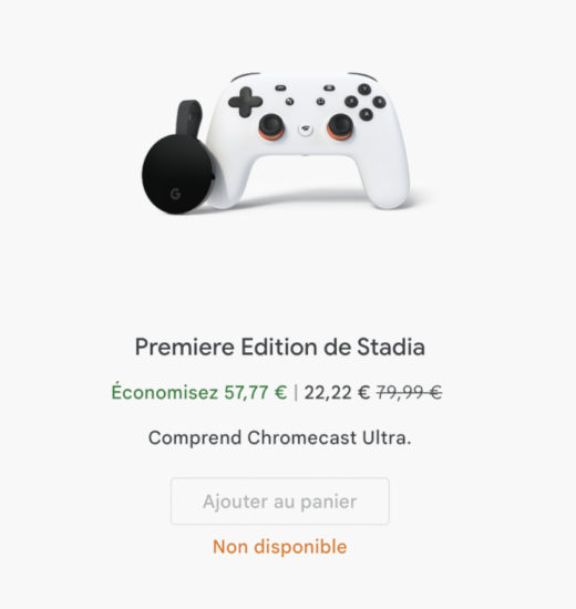 Google Stadia : le pack Stadia Premiere Edition à 22€ pour les 2 ans de la plateforme