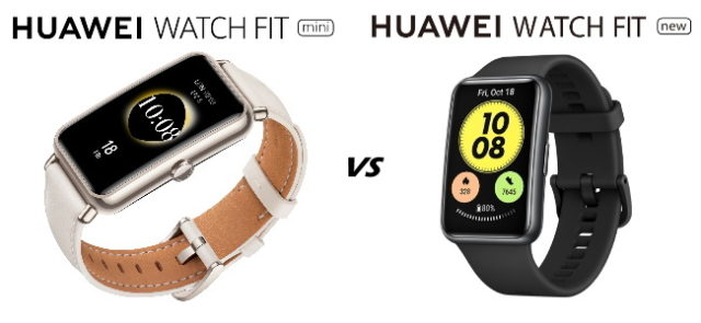 Huawei Watch Fit vs Huawei Watch Fit Mini, lequel choisir ?