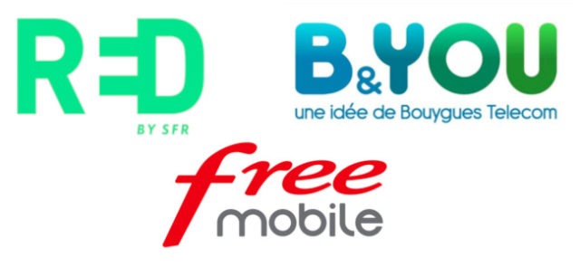 B&You, Red et Free lancent des forfaits 100Go à 10€ max par mois