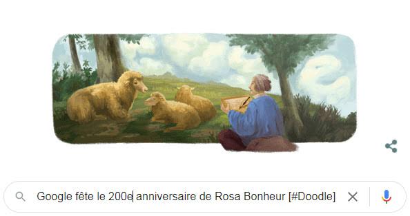 Google celebrates the 200th anniversary of Rosa Bonheur [#Doodle]