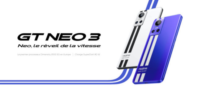 Les Realme GT Neo 3 sont disponibles !